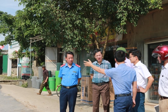 Đề xuất xử lý 104 trường hợp nằm trong hành lang giao thông ở Thanh Chương