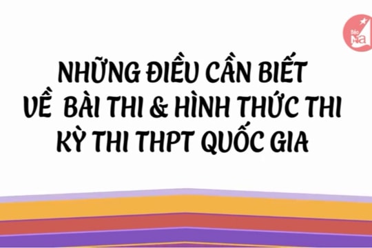 Những điều cần biết về bài thi và hình thức thi THPT 2019