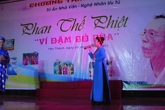 Tri ân nhà văn, nghệ nhân ưu tú Phan Thế Phiệt