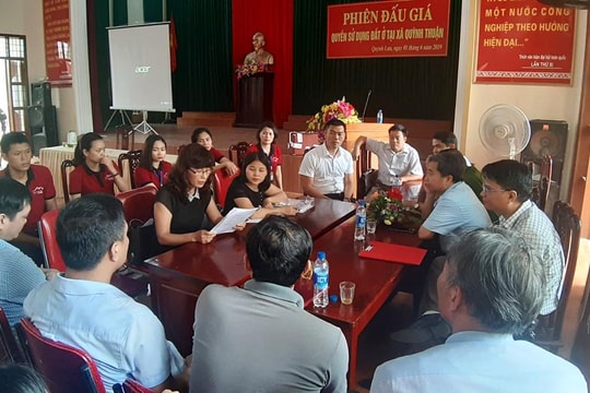 Chống nạn 'cò đất', Quỳnh Lưu thí điểm đấu giá 19 lô bằng bỏ phiếu kín gián tiếp 