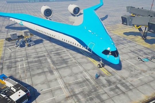 Máy bay hình chữ V, thiết kế cực độc, tiết kiệm nhiên liệu 20%