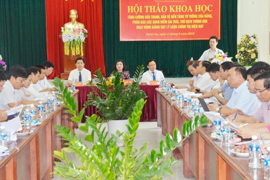 Đấu tranh, phản bác các quan điểm sai trái, thù địch thông qua giảng dạy lý luận chính trị