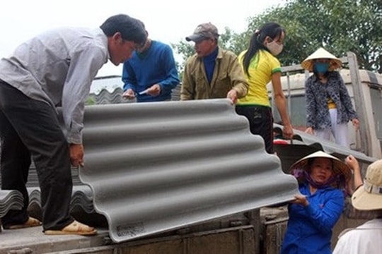 Nâng cao nhận thức về tác hại khi sử dụng tấm lợp có amiang trắng