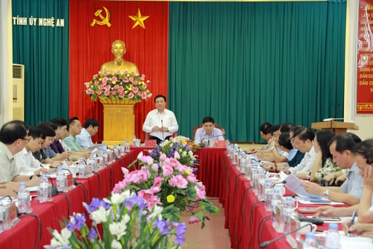 Bí thư Trung ương Đảng Nguyễn Xuân Thắng: Nghệ An phát triển nhanh nhưng phải bền vững