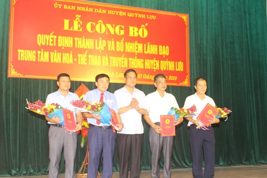 Bổ nhiệm Giám đốc Trung tâm VH-TT&TT huyện Quỳnh Lưu