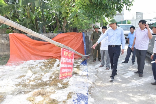 Nhiều chốt chặn dịch tả lợn châu Phi ở Nghệ An chưa đảm bảo yêu cầu