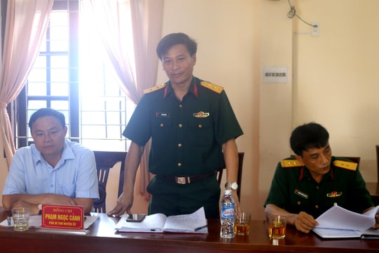 Ban Chỉ huy quân sự Quỳnh Lưu có tân chính trị viên