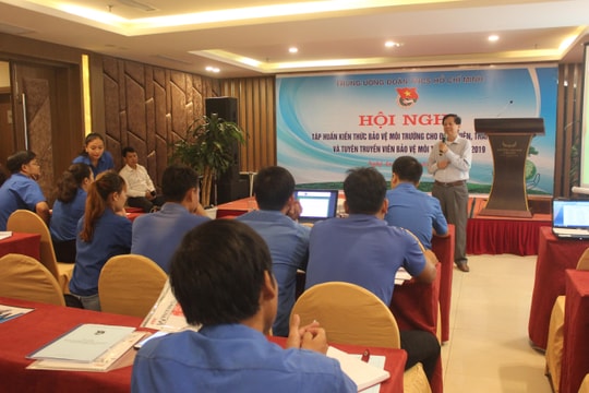 Trung ương Đoàn tập huấn kiến thức bảo vệ môi trường cho thanh niên Con Cuông