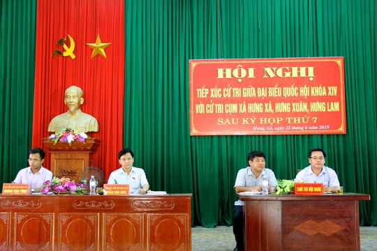 Cử tri Nghệ An đề nghị đưa ra lộ trình cụ thể cho các xã sáp nhập 