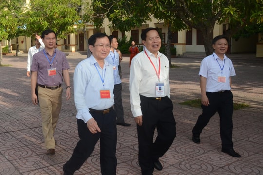 Kiểm tra công tác tổ chức Kỳ thi THPT Quốc gia tại Nghệ An