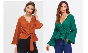 Xu hướng kiểu áo blouse thắt eo cá tính cho nàng công sở