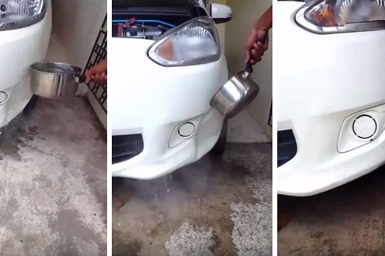 Độc chiêu chữa móp méo ô tô không cần mang tới gara