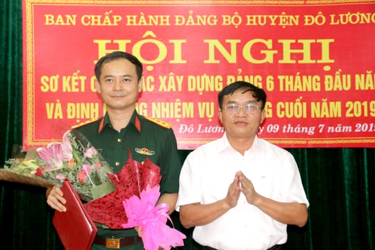 Công bố quyết định bổ sung Ủy viên Ban Thường vụ Huyện ủy Đô Lương