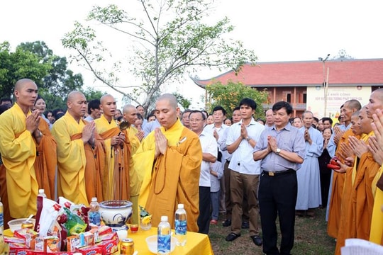 Chùa Phúc Lạc động thổ xây dựng đại tượng Phật Thích Ca Mâu Ni 