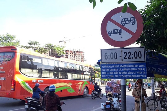 Danh sách 54 tuyến đường cấm xe tải, xe khách ở thành phố Vinh 