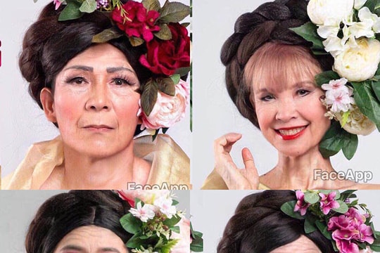 Bất ngờ với hình ảnh H’Hen Niê và nhiều sao Việt hưởng ứng 'trào lưu già hóa'