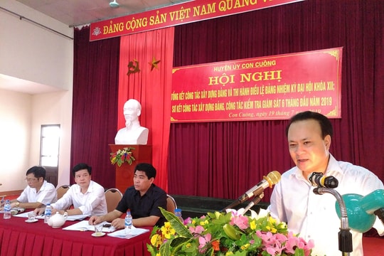 Con Cuông: Thực hiện nhất thể hóa các chức danh lãnh đạo cấp phòng, ban