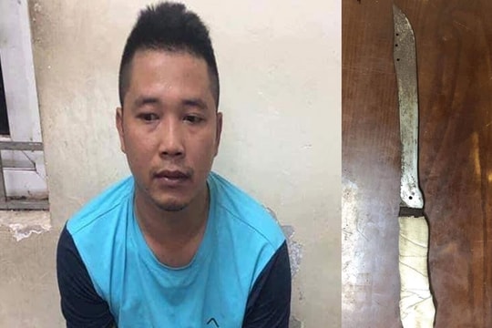 Cầm dao vào cửa hàng điện thoại uy hiếp đòi 100 triệu đồng