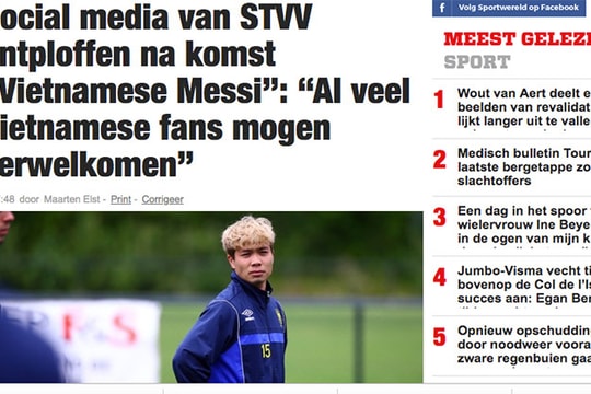 Báo Bỉ nói sự thật bất ngờ về Công Phượng