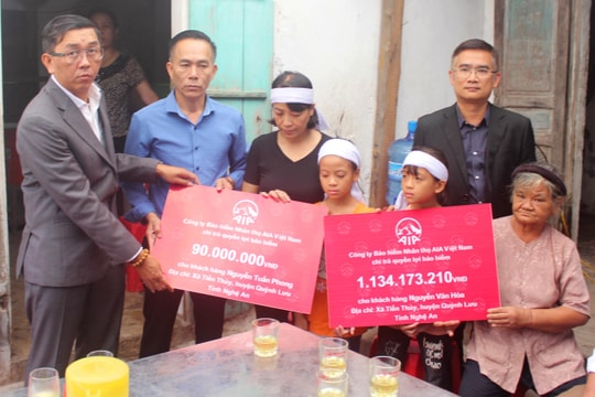 4 thuyền viên tử vong ở Nghệ An được chi trả quyền lợi bảo hiểm hơn 3,4 tỷ đồng