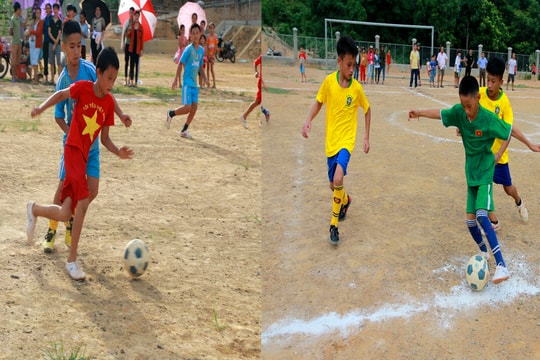  Hấp dẫn trận cầu ‘nảy lửa’ của cầu thủ nhí vùng cao xứ Nghệ