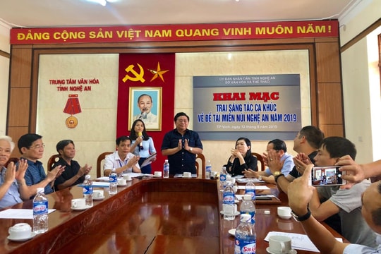 12 nhạc sĩ, nghệ nhân tham gia trại sáng tác ca khúc về đề tài miền núi Nghệ An