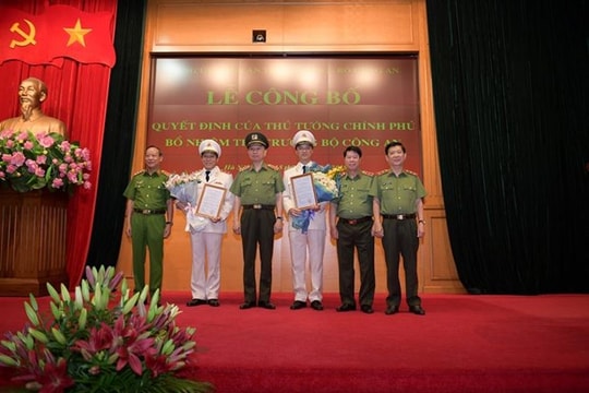 Công bố và trao quyết định bổ nhiệm 2 tân Thứ trưởng Bộ Công an