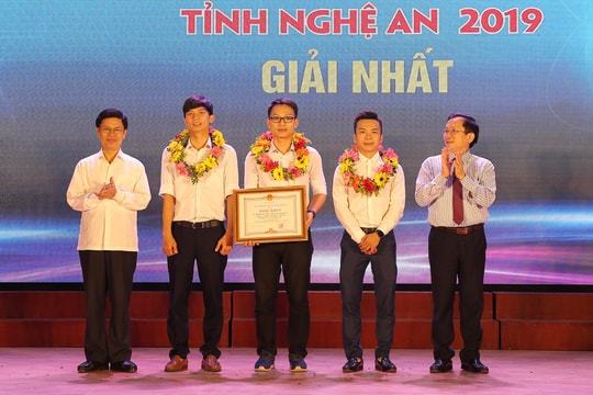 Vinh danh 10 dự án 'Khởi nghiệp đổi mới sáng tạo' tỉnh Nghệ An năm 2019