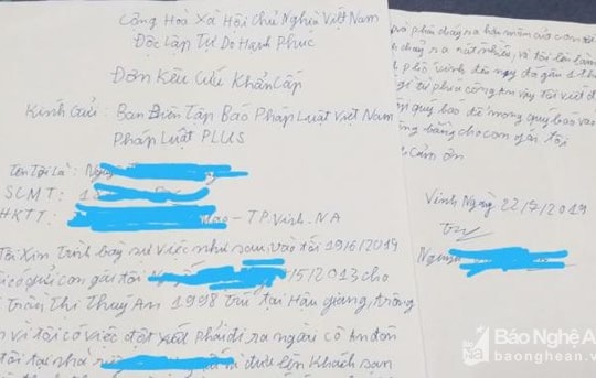 Không khởi tố vụ án hình sự đối với tin báo của ông bố dựng chuyện con gái 6 tuổi bị xâm hại