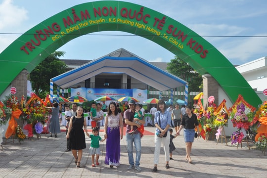 Nhiều trường mầm non VIP ở Nghệ An tự gắn mác 'quốc tế'