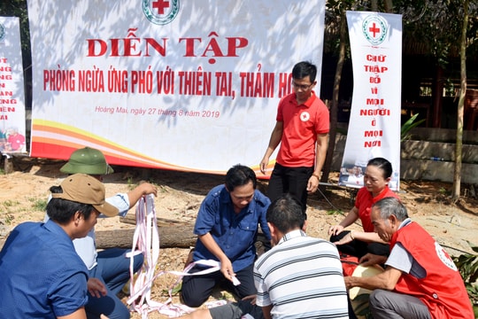 Gần 200 học viên tham gia diễn tập phòng ngừa, ứng phó thiên tai, thảm họa năm 2019  