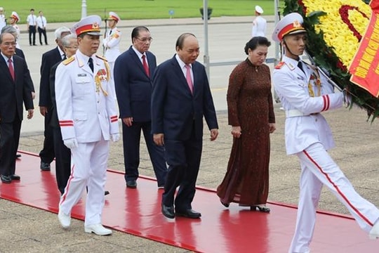 Lãnh đạo Đảng, Nhà nước tưởng nhớ Chủ tịch Hồ Chí Minh