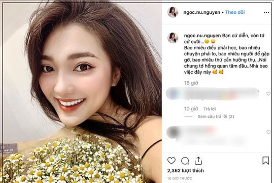 Người đẹp Ngọc Nữ nói gì trước thông tin Văn Đức có người mới? 