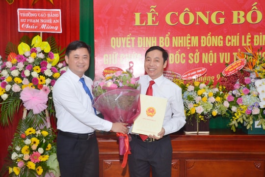 Nghệ An có tân Giám đốc Sở Nội vụ 