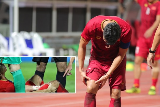 Bị tiền vệ Thái Lan chơi xấu, Quế Ngọc Hải ngao ngán vì trọng tài không rút thẻ