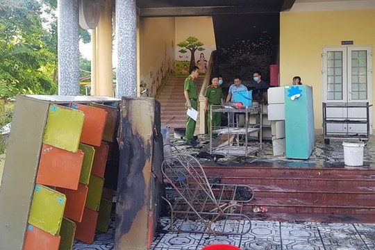 Cháy trường mầm non, kịp thời sơ tán toàn bộ học sinh