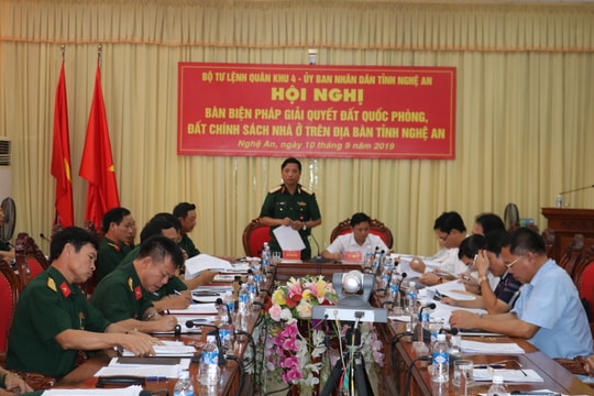 Phối hợp, giải quyết dứt điểm vướng mắc liên quan đất Quốc phòng trên địa bàn Nghệ An