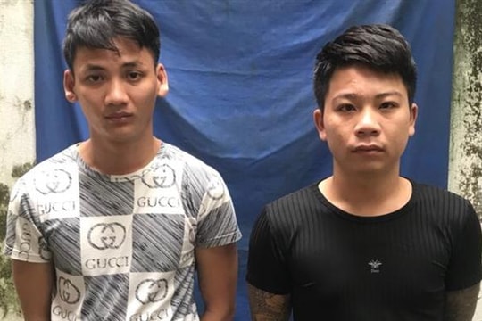 Bắt gọn 2 thanh niên chuẩn bị cướp giật tài sản người đi đường