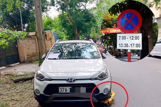 Xe ô tô dừng, đậu bát nháo bất chấp biển cấm