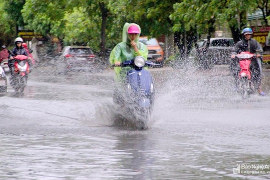 Thời tiết ngày 19/9: Nghệ An có nơi mưa to đến rất to 
