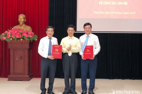 Nghệ An: Luân chuyển, điều động 61 lượt cán bộ diện Tỉnh ủy quản lý