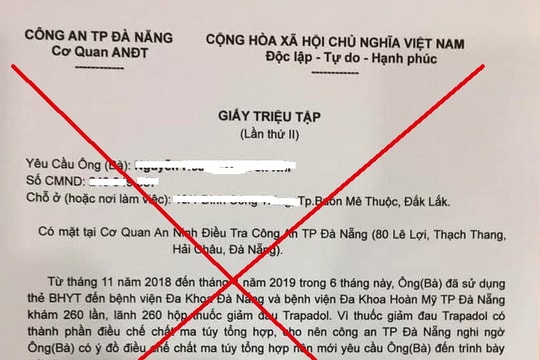 Giấy triệu tập, lệnh bắt giả 'giăng bẫy' nhiều người ở Nghệ An