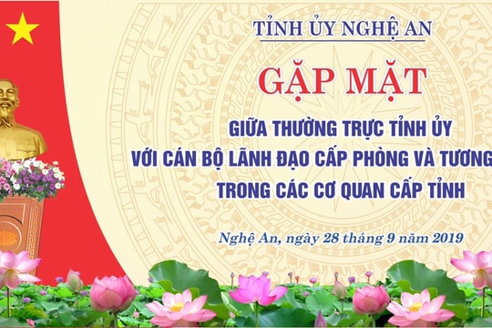Danh sách trưởng, phó phòng các sở, ngành cấp tỉnh dự Hội nghị gặp mặt với Thường trực Tỉnh ủy