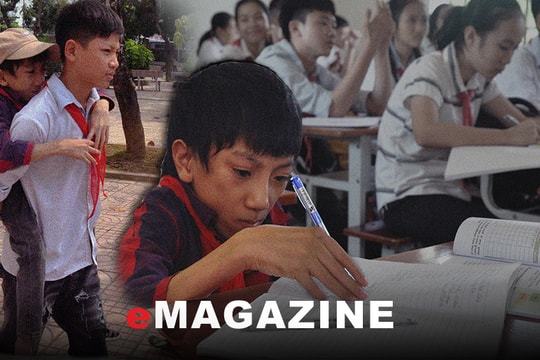 'Chú lính chì' xứ Nghệ 3 năm đến lớp trên lưng bạn