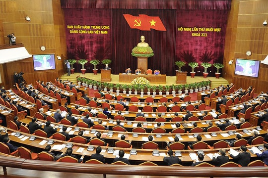 Bế mạc Hội nghị Trung ương 11 sau 6 ngày làm việc