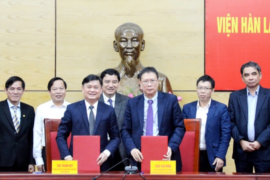 Nghệ An ký kết hợp tác với Viện Hàn lâm Khoa học và Công nghệ Việt Nam