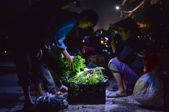Soi đèn đi chợ ban đêm ở Nam Đàn