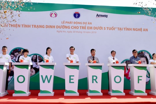 Phát động Dự án 'Cải thiện tình trạng dinh dưỡng cho trẻ em dưới 5 tuổi' ở Nghệ An
