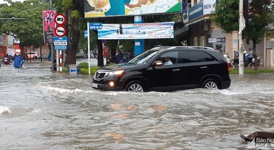 Cảnh báo mưa lớn trên diện rộng, ngập úng cục bộ 4 địa phương ở Nghệ An