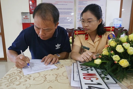 Đề xuất nộp lại biển số khi bán xe 